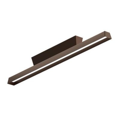 LIRA AISI PLAFONIERA PER AMBIENTI ESTERNI IP65 IN METALLO NERO O MARRONE LED 23W LUCE 3000K Linea Light - Cristalensi Shop Onlin