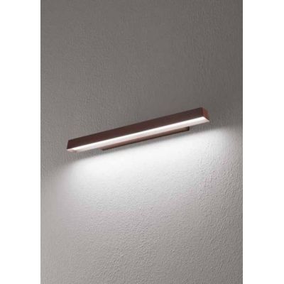 LIRA AISI LAMPADA DA PARETE PER ESTERNI IP65 IN METALLO NERO O MARRONE LED 23W LUCE 3000K Linea Light - Cristalensi Shop Online