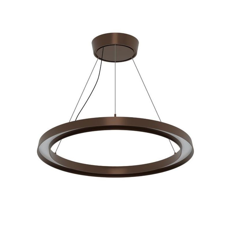 LIRA SOSPENSIONE MODERNA DA ESTERNI IP65 IN ALLUMINIO NERO O MARRONE LED 30W LUCE 3000K Linea Light - Cristalensi Shop Online