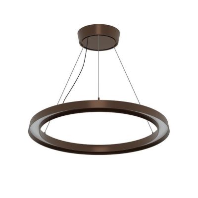 LIRA SOSPENSIONE MODERNA DA ESTERNI IP65 IN ALLUMINIO NERO O MARRONE LED 30W LUCE 3000K Linea Light - Cristalensi Shop Online