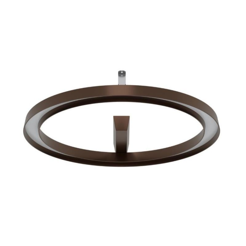 LIRA PLAFONIERA MODERNA PER ESTERNI IP65 IN ALLUMINIO NERO O MARRONE LED 30W LUCE 3000K Linea Light - Cristalensi Shop Online