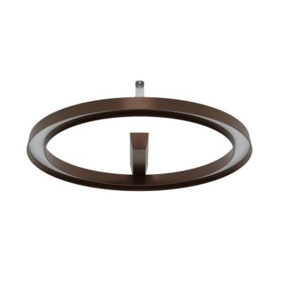 LIRA PLAFONIERA MODERNA PER ESTERNI IP65 IN ALLUMINIO NERO O MARRONE LED 30W LUCE 3000K Linea Light - Cristalensi Shop Online
