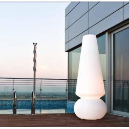 MARGE LAMPADA DA GIARDINO BIANCA MISURA GRANDE DESIGN MODERNO ATTACCO 4XE27 DELLA LINEA LIGHT Linea Light - Cristalensi Shop Onl 2