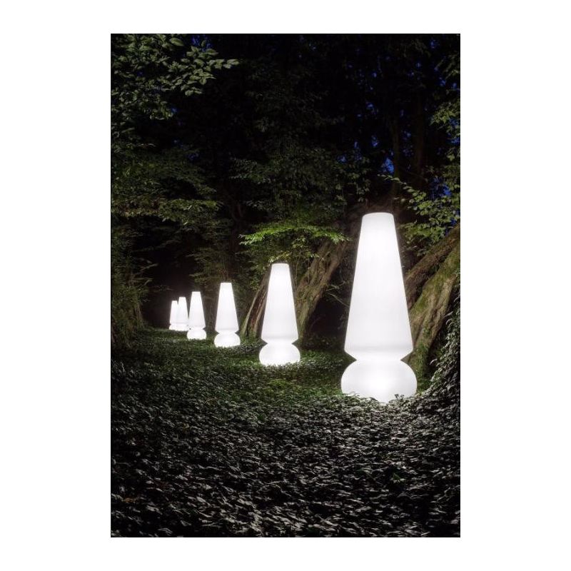 MARGE LAMPADA DA GIARDINO BIANCA MISURA GRANDE DESIGN MODERNO ATTACCO 4XE27 DELLA LINEA LIGHT Linea Light - Cristalensi Shop Onl