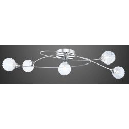 ORINA PLAFONIERA IN METALLO CROMATO E SFERE IN VETRO Globo Lighting - Cristalensi Shop Online