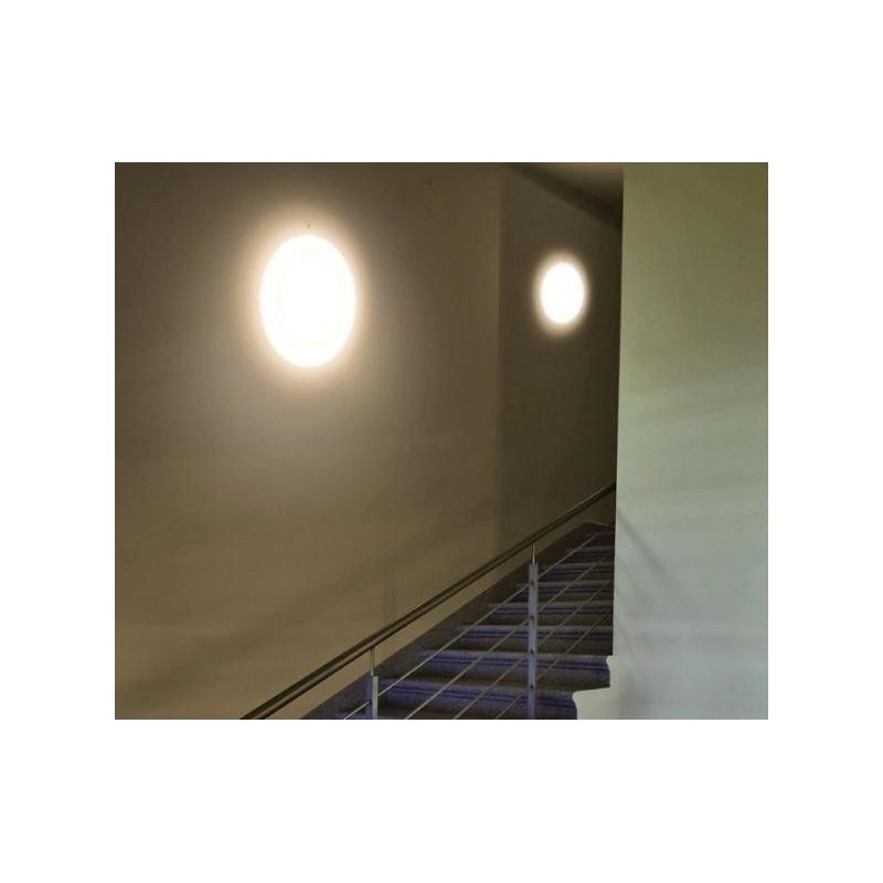 MY WHITE R PLAFONIERA CON SENSORE DI MOVIMENTO DA ESTERNI IP65 D39 LED 16W LUCE 3000K O 4000K Linea Light - Cristalensi Shop Onl