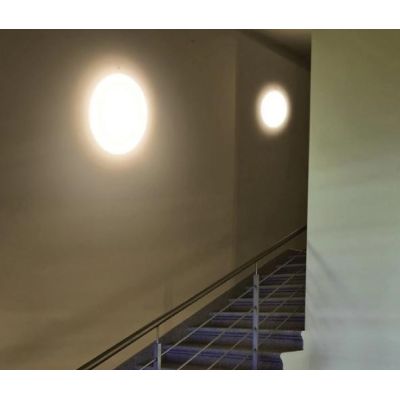 MY WHITE R PLAFONIERA CON SENSORE DI MOVIMENTO DA ESTERNI IP65 D39 LED 16W LUCE 3000K O 4000K Linea Light - Cristalensi Shop Onl