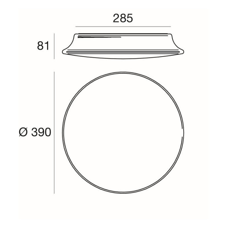 MY WHITE R PLAFONIERA CON SENSORE DI MOVIMENTO DA ESTERNI IP65 D39 LED 16W LUCE 3000K O 4000K Linea Light - Cristalensi Shop Onl