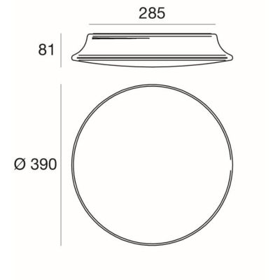 MY WHITE R PLAFONIERA CON SENSORE DI MOVIMENTO DA ESTERNI IP65 D39 LED 16W LUCE 3000K O 4000K Linea Light - Cristalensi Shop Onl
