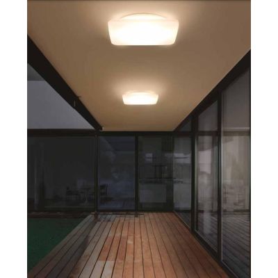 MY WHITE Q PLAFONIERA 29x29 PER ESTERNI IP65 LED 10W LUCE 3000K O 4000K COLORE BIANCO Linea Light - Cristalensi Shop Online