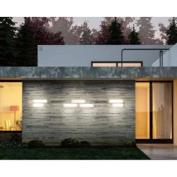 MY WHITE B LAMPADA DA PARETE 35X12 PER ESTERNI IP65 LED 11W LUCE 3000K O 4000K COLORE BIANCO Linea Light - Cristalensi Shop Onli 2