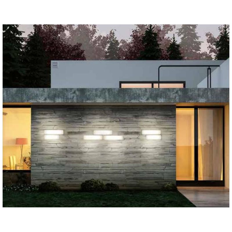 MY WHITE B LAMPADA DA PARETE 50X12 PER ESTERNI IP65 LED 17W LUCE 3000K O 4000K COLORE BIANCO Linea Light - Cristalensi Shop Onli