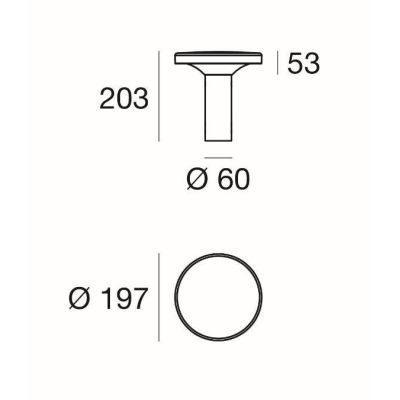 MY WHITE BOND PALETTO PICCOLO DA ESTERNO NERO IP65 LED 12W LUCE 3000K DELLA LINEA LIGHT Linea Light - Cristalensi Shop Online