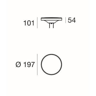 MY WHITE BOND HEAD TESTA PALO NERA PER LAMPIONE DA ESTERNO IP65 LED 12W LUCE 3000K DELLA LINEA LIGHT Linea Light - Cristalensi S