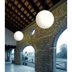 OH!P65 SOSPENSIONE MAXI A SFERA D75 DA ESTERNI COLORE BIANCO DESIGN MODERNO DELLA LINEA LIGHT Linea Light - Cristalensi Shop Onl 2