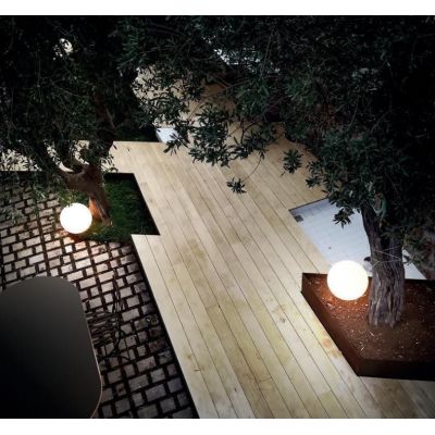 OH!FL65 LAMPADA DA TERRA GRANDE D55 PER ESTERNI COLORE BIANCO DESIGN MODERNO DELLA LINEA LIGHT Linea Light - Cristalensi Shop On