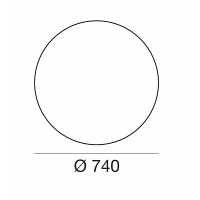 OH!FL65 LAMPADA DA TERRA MAXI D74 PER ESTERNI COLORE BIANCO DESIGN MODERNO DELLA LINEA LIGHT Linea Light - Cristalensi Shop Onli