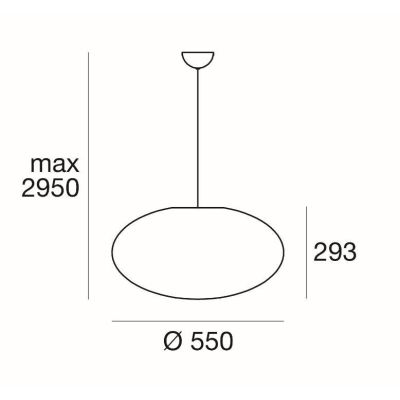 OH! SMASH P65 SOSPENSIONE OVALE DA ESTERNI D55 IP65 COLORE BIANCO DESIGN MODERNO DELLA LINEA LIGHT Linea Light - Cristalensi Sho