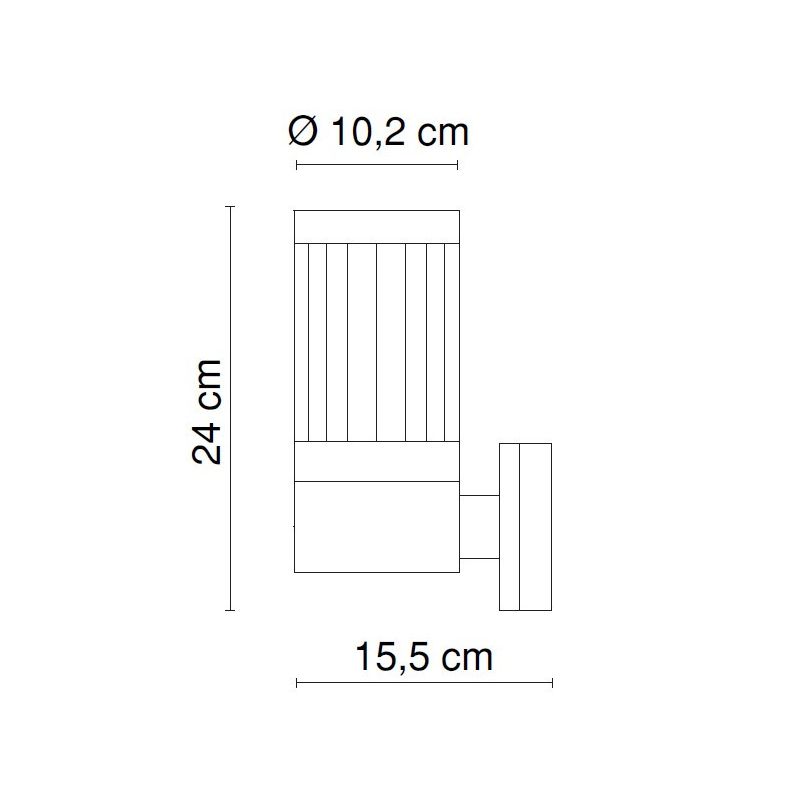 XELOO LAMPADA DA PARETE IN ACCIAIO INOSSIDABILE DA ESTERNO DIFFUSORE BIANCO Globo Lighting - Cristalensi Shop Online