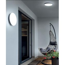 SWITCH LAMPADA A SOFFITTO DA ESTERNI IP54 LED 12W MODERNA ED ECONOMICA BIANCA DELLA LINEA LIGHT Linea Light - Cristalensi Shop O 2