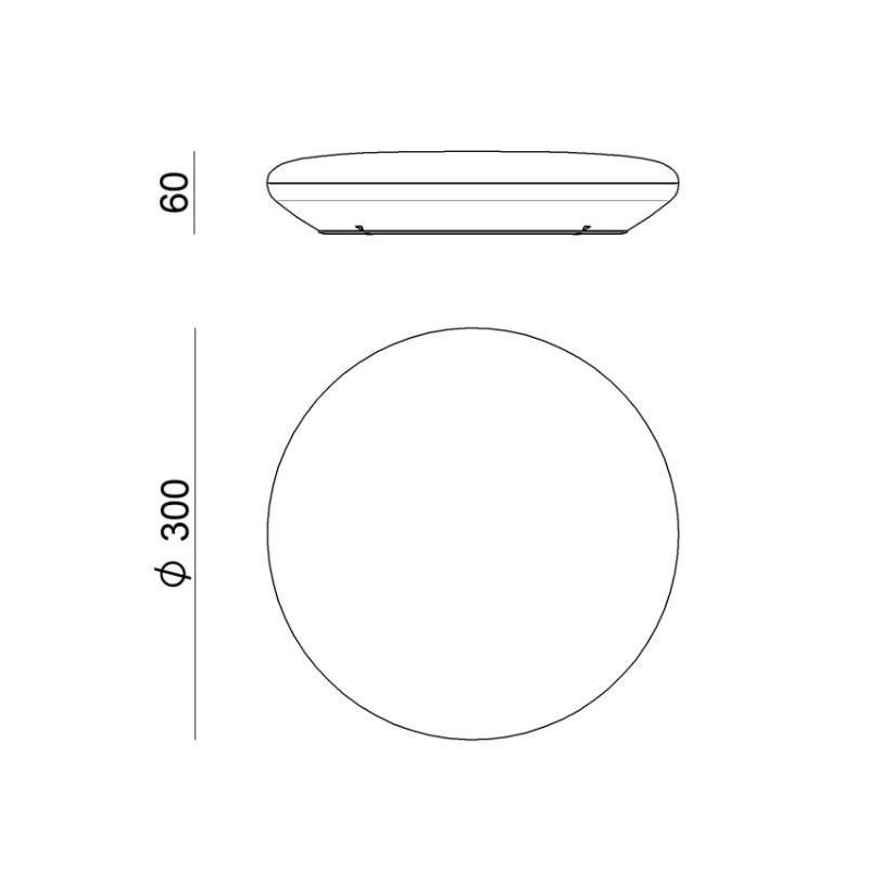 SWITCH LAMPADA A SOFFITTO DA ESTERNI IP54 LED 12W MODERNA ED ECONOMICA BIANCA DELLA LINEA LIGHT Linea Light - Cristalensi Shop O