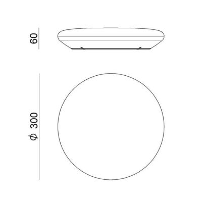 SWITCH LAMPADA A SOFFITTO DA ESTERNI IP54 LED 12W MODERNA ED ECONOMICA BIANCA DELLA LINEA LIGHT Linea Light - Cristalensi Shop O