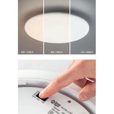 SWITCH LAMPADA A SOFFITTO PER ESTERNI IP54 LED 12W MODERNA ECONOMICA BIANCA DELLA LINEA LIGHT Linea Light - Cristalensi Shop Onl