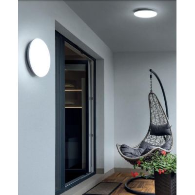 SWITCH LAMPADA A SOFFITTO PER ESTERNI IP54 LED 12W MODERNA ECONOMICA BIANCA DELLA LINEA LIGHT Linea Light - Cristalensi Shop Onl