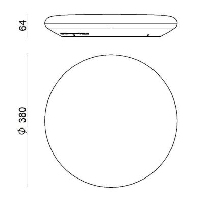 SWITCH LAMPADA A SOFFITTO PER ESTERNI IP54 LED 12W MODERNA ECONOMICA BIANCA DELLA LINEA LIGHT Linea Light - Cristalensi Shop Onl