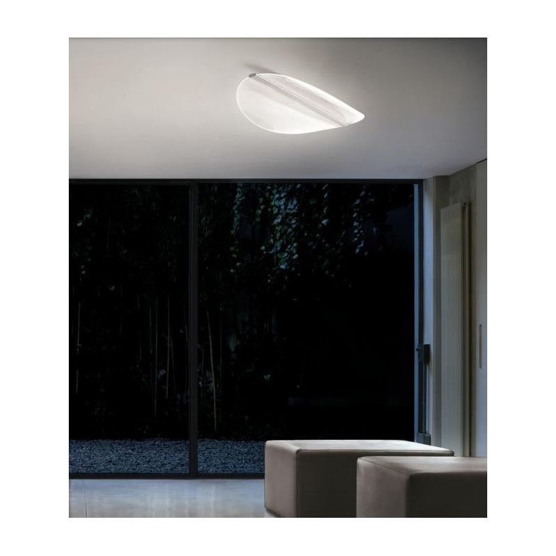 DIPHY PLAFONIERA GRANDE LED 40W LUCE 3000K ULTRAMODERNA DELLA LINEA LIGHT STILNOVO MA&DE - Cristalensi Shop Online