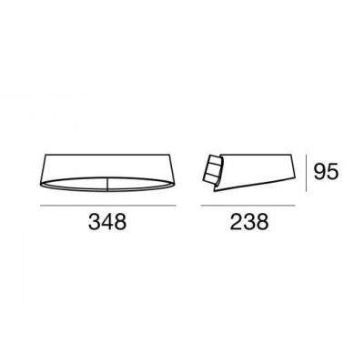 OXYGEN APPLIQUE LED 17W LUCE 3000K DELLA LINEA LIGHT 4 COLORI DESIGN MODERNO STILNOVO MA&DE - Cristalensi Shop Online