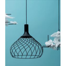 MONGOLFIER P2 SOSPENSIONE SINGOLA A GABBIA D40 3 COLORI CON LED 16W DI STILNOVO STILNOVO MA&DE - Cristalensi Shop Online