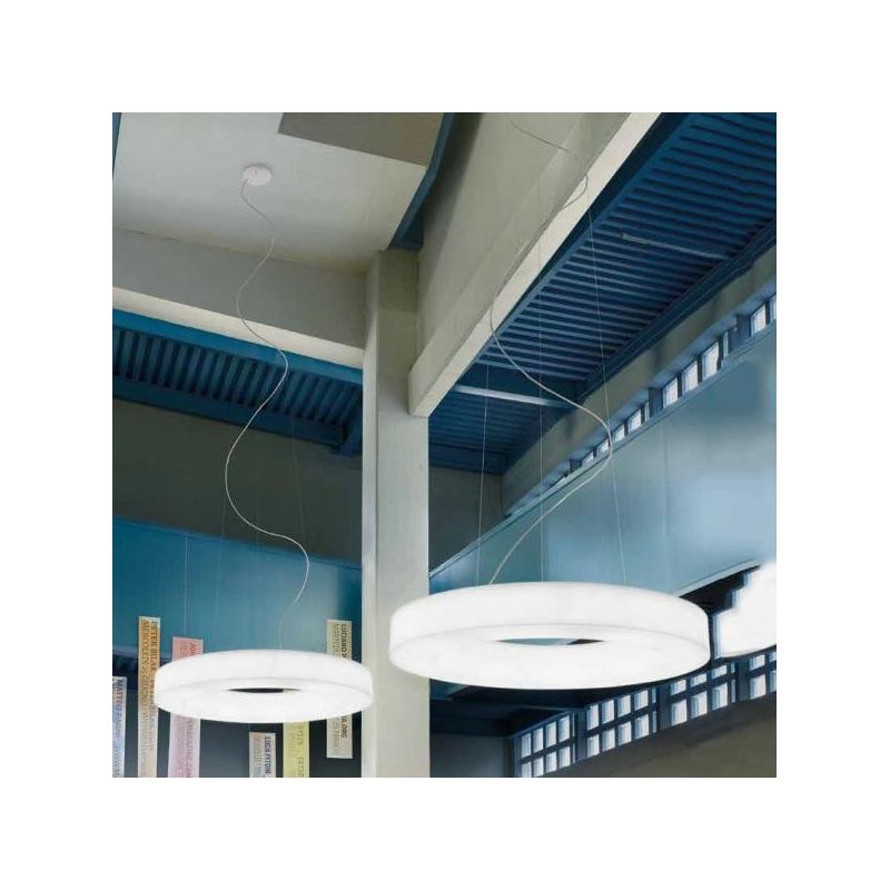 SATURN P GRANDE LAMPADARIO A SOSPENSIONE DIAMETRO 115 LED 98W 3000K O 4000K DIMMERABILE MODERNO STILNOVO MA&DE - Cristalensi Sho