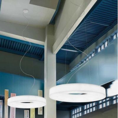 SATURN P GRANDE LAMPADARIO A SOSPENSIONE DIAMETRO 115 LED 98W 3000K O 4000K DIMMERABILE MODERNO STILNOVO MA&DE - Cristalensi Sho