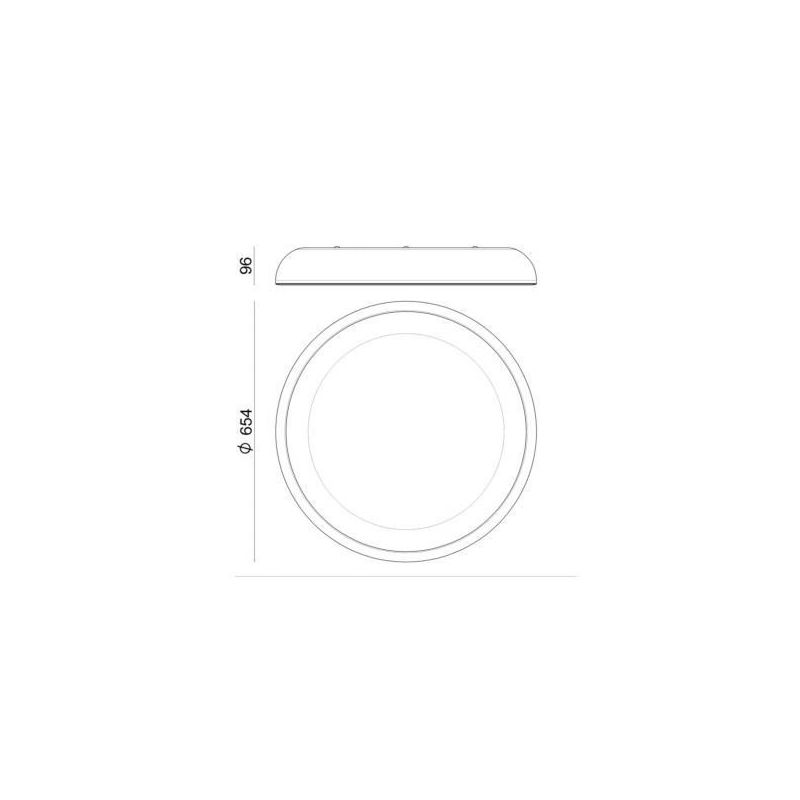 REFLEXIO PLAFONIERA APPLIQUE MODERNA LED 42W D65 CM LUCE 3000K 3 COLORI MARCHIO STILNOVO STILNOVO MA&DE - Cristalensi Shop Onlin