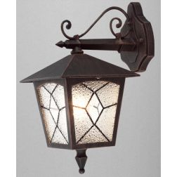 ATLANTA APPLIQUE IN ALLUMINIO DA ESTERNO IP44 DIFFUSORE PLASTICA EFFETTO GHIACCIO Globo Lighting - Cristalensi Shop Online