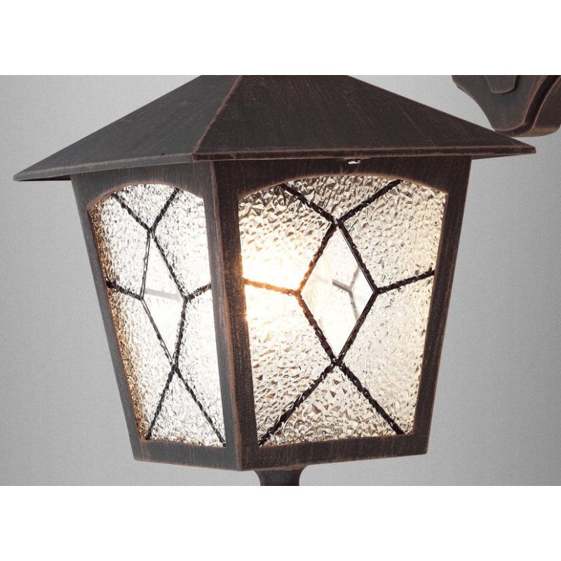 ATLANTA APPLIQUE IN ALLUMINIO DA ESTERNO IP44 DIFFUSORE PLASTICA EFFETTO GHIACCIO Globo Lighting - Cristalensi Shop Online