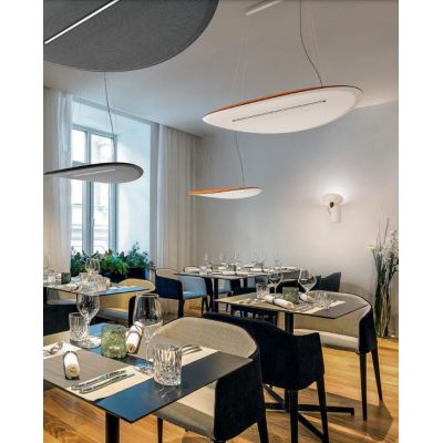 DERBY SOSPENSIONE MODERNA DIMMERABILE CON SCHERMATURA DARKLIGHT LED 21W LUCE 3000K DI STILNOVO STILNOVO MA&DE - Cristalensi Shop