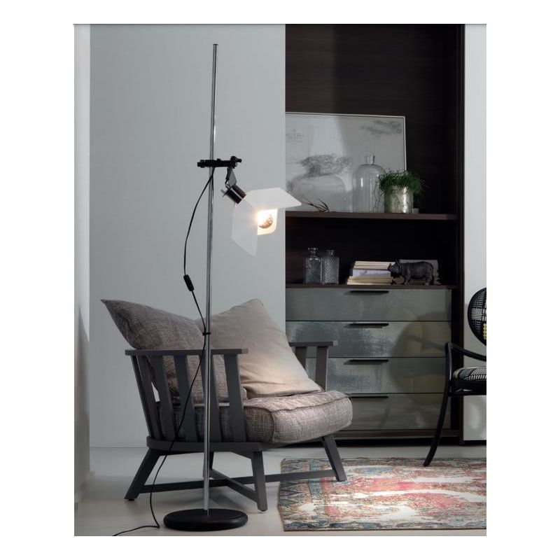 TRIEDRO PIANTANA DAL DESIGN MODERNO BIANCA CON ATTACCO E27 MARCHIO STILNOVO STILNOVO MA&DE - Cristalensi Shop Online