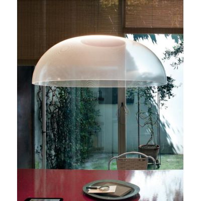 DEMI GRANDE SOSPENSIONE MODERNA DIMMERABILE LED 55W LUCE 3000K DIAMETRO CM 95 BIANCA DI STILNOVO STILNOVO MA&DE - Cristalensi Sh