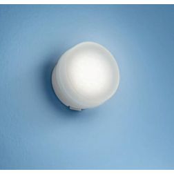 CHOBIN65 APPLIQUE SEMPLICE ROTONDA IP65 DESIGN MODERNO COLORE BIANCO ATTACCO GX53 DI STILNOVO Linea Light - Cristalensi Shop Onl