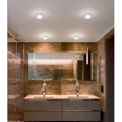 CHOBIN65 APPLIQUE SEMPLICE ROTONDA IP65 DESIGN MODERNO COLORE BIANCO ATTACCO GX53 DI STILNOVO Linea Light - Cristalensi Shop Onl