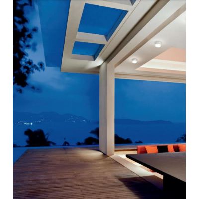 CHOBIN65 APPLIQUE SEMPLICE ROTONDA IP65 DESIGN MODERNO COLORE BIANCO ATTACCO GX53 DI STILNOVO Linea Light - Cristalensi Shop Onl