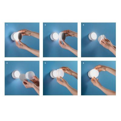 CHOBIN65 APPLIQUE SEMPLICE ROTONDA IP65 DESIGN MODERNO COLORE BIANCO ATTACCO GX53 DI STILNOVO Linea Light - Cristalensi Shop Onl