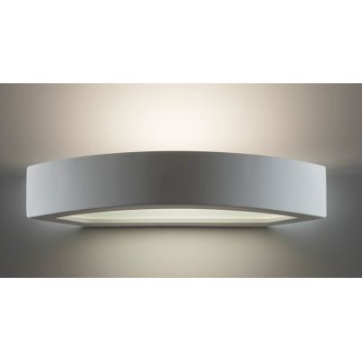 2293 LAMPADA A PARETE IN CERAMICA EFFETTO GESSO VERNICIABILE 9010 BELFIORE - Cristalensi Shop Online