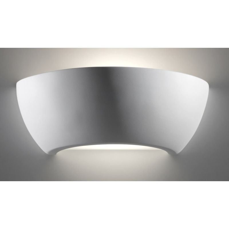 8254 BELFIORE LAMPADA A PARETE IN CERAMICA BIANCA VERNICIABILE DIAMETRO 31 9010 BELFIORE - Cristalensi Shop Online