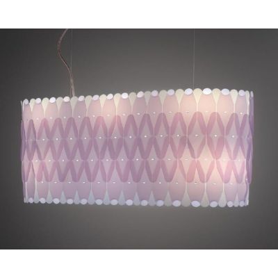 AMANDA S90 LAMPADARIO A SOSPENSIONE OVALE IN POLILUX 5 COLORI MODERNO MADE IN ITALY DI LINEA ZERO Linea Zero - Cristalensi Shop 