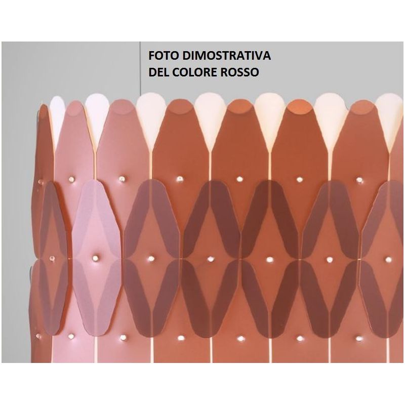 AMANDA S90 LAMPADARIO A SOSPENSIONE OVALE IN POLILUX 5 COLORI MODERNO MADE IN ITALY DI LINEA ZERO Linea Zero - Cristalensi Shop 