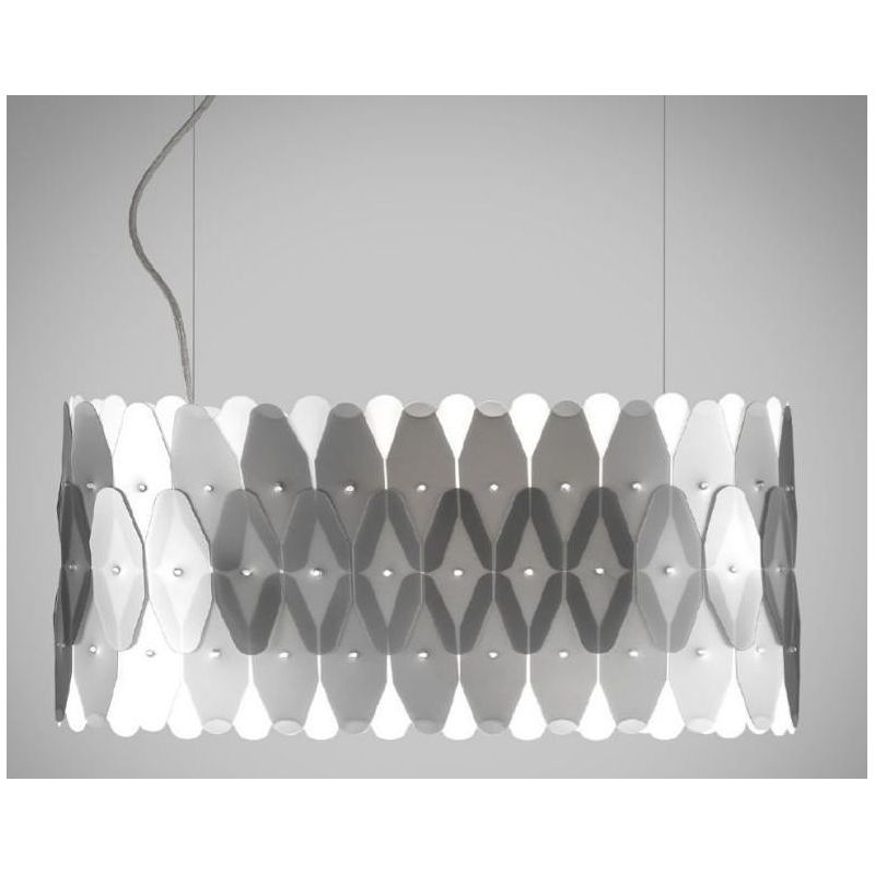 AMANDA S90 LAMPADARIO A SOSPENSIONE OVALE IN POLILUX 5 COLORI MODERNO MADE IN ITALY DI LINEA ZERO Linea Zero - Cristalensi Shop 