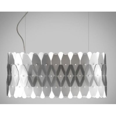 AMANDA S60 LAMPADARIO A SOSPENSIONE OVALE IN POLILUX MODERNO 5 COLORI MADE IN ITALY DI LINEA ZERO Linea Zero - Cristalensi Shop 